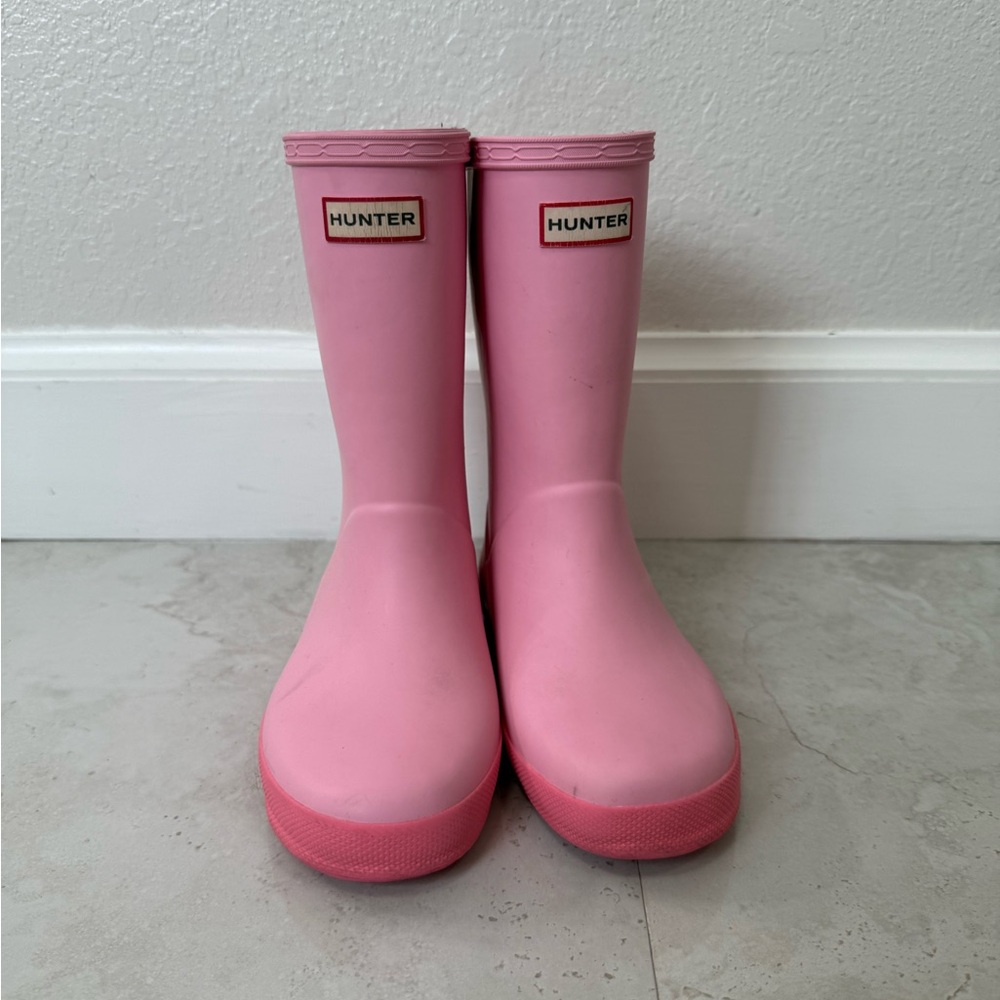 Hunter Kids Light Pink Rain Boots Size 13